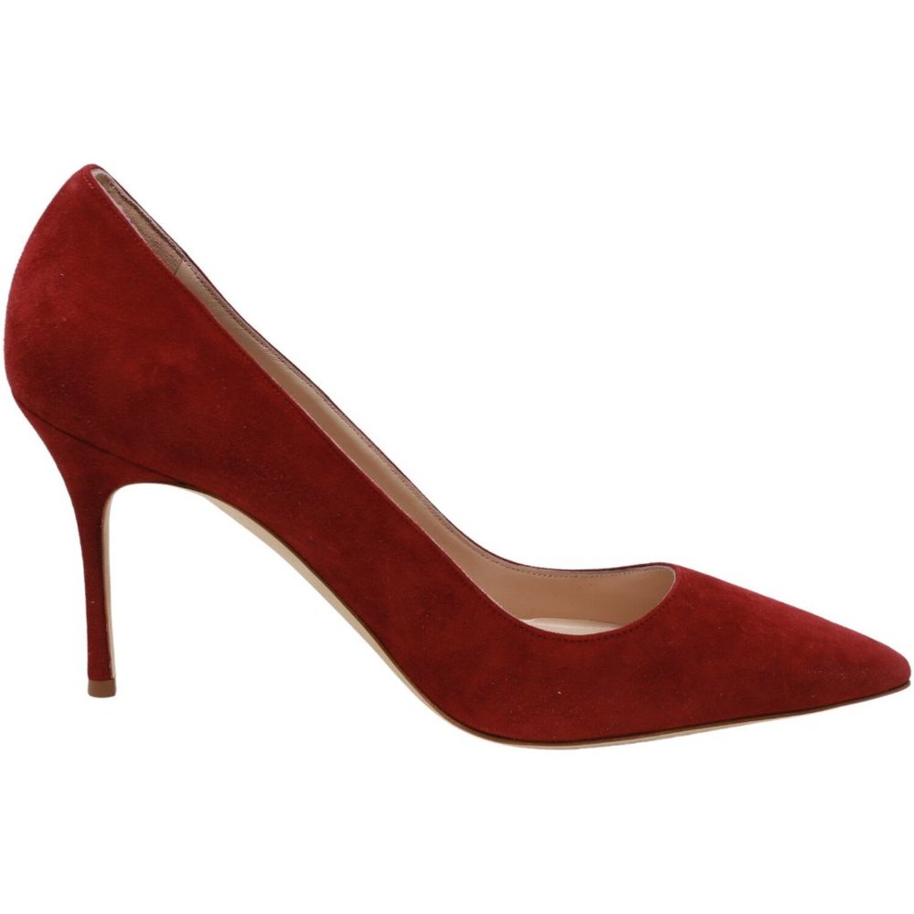 New Manolo Blahnik Bordo Suede Pumps - Picture 2 of 3